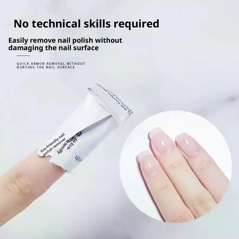 Lingettes dissolvant de vernis Gel professionnel, nettoyant pour ongles, dissolvant de vernis à ongles, tampons en papier, nettoyant pour Nail Art, une étape