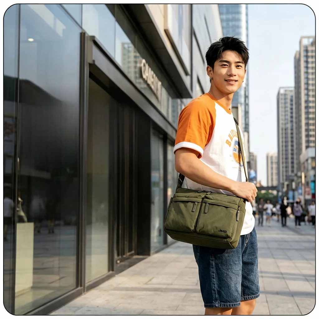large-capacity-casual-crossbody-bag-unisex-lightweight-travel-bag-outdoor-sports-bag-simple-style-zipper-closure