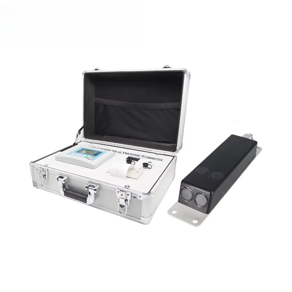 Aice Tech Portable Handheld Flow Meter 0~10m/s 6.5m IP68 Ultrasonic Flow Meter River Velocity Meter