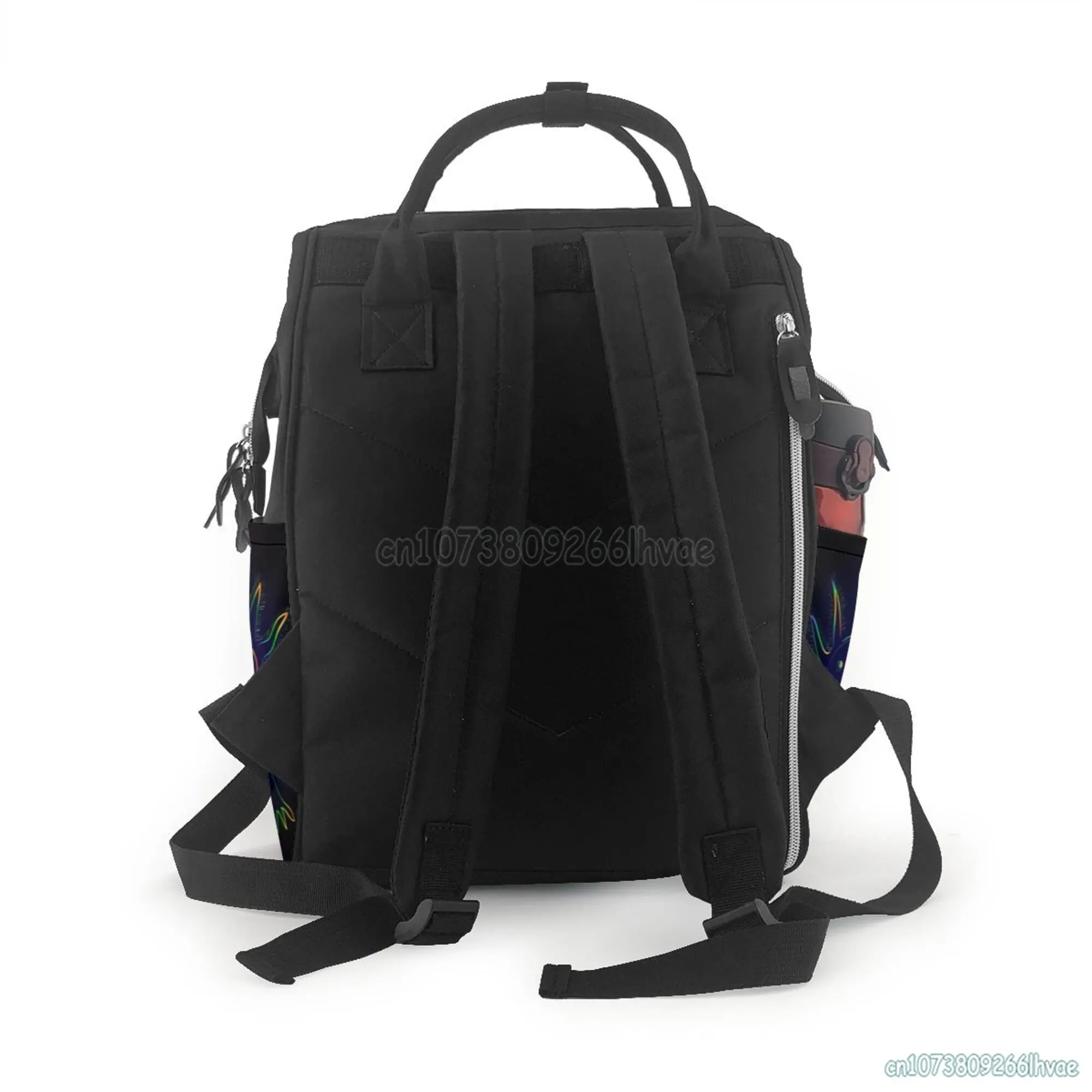 Zaino per mummia Axolotl arcobaleno stilizzato borse per mummia di grande capacità borsa per Laptop zaino per insegnante di lavoro da viaggio Casual