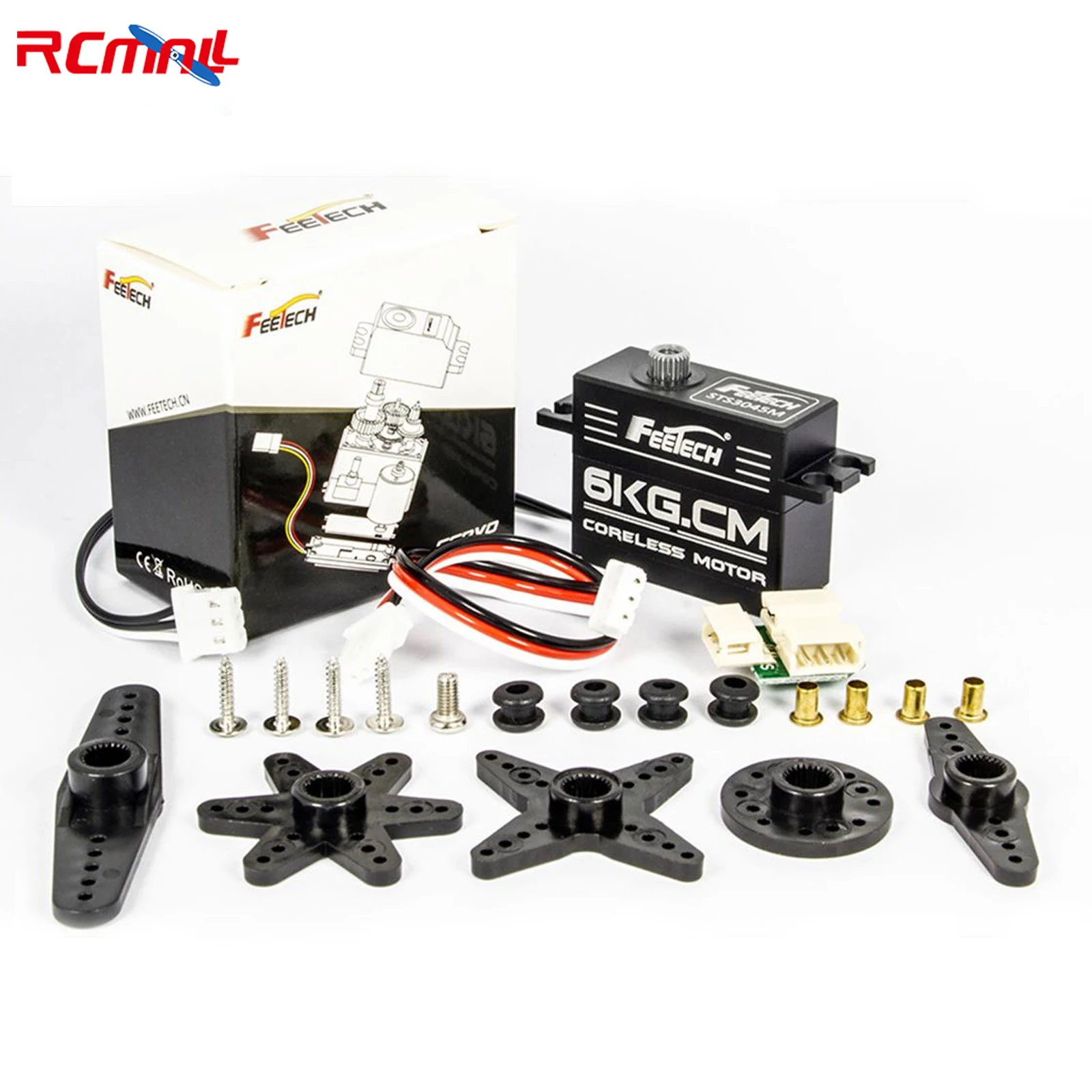 STS3045M 6V 6kg Serial Bus Smart Servo 360 Degree Angle Controllable Steering Gear Servo Coreless Motor for Gimbal Rotation