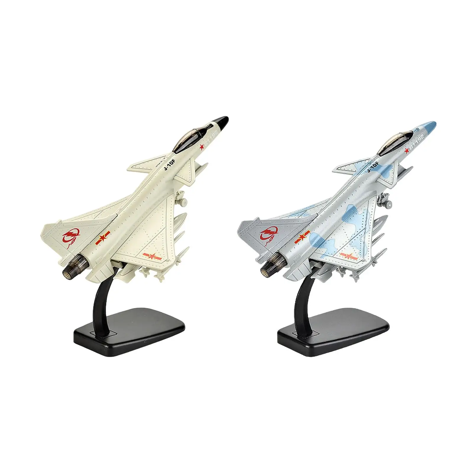 

1/72 J10 Fighter Aircraft Model with Display Stand Alloy Airplane for Gift