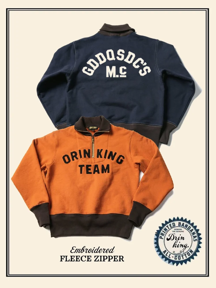 

American Sle Fce Lined Drinking Club Hoodie Zipper f Zipper Motorcycle Jaet Youth Faion Urban Cotton Long Sve ...