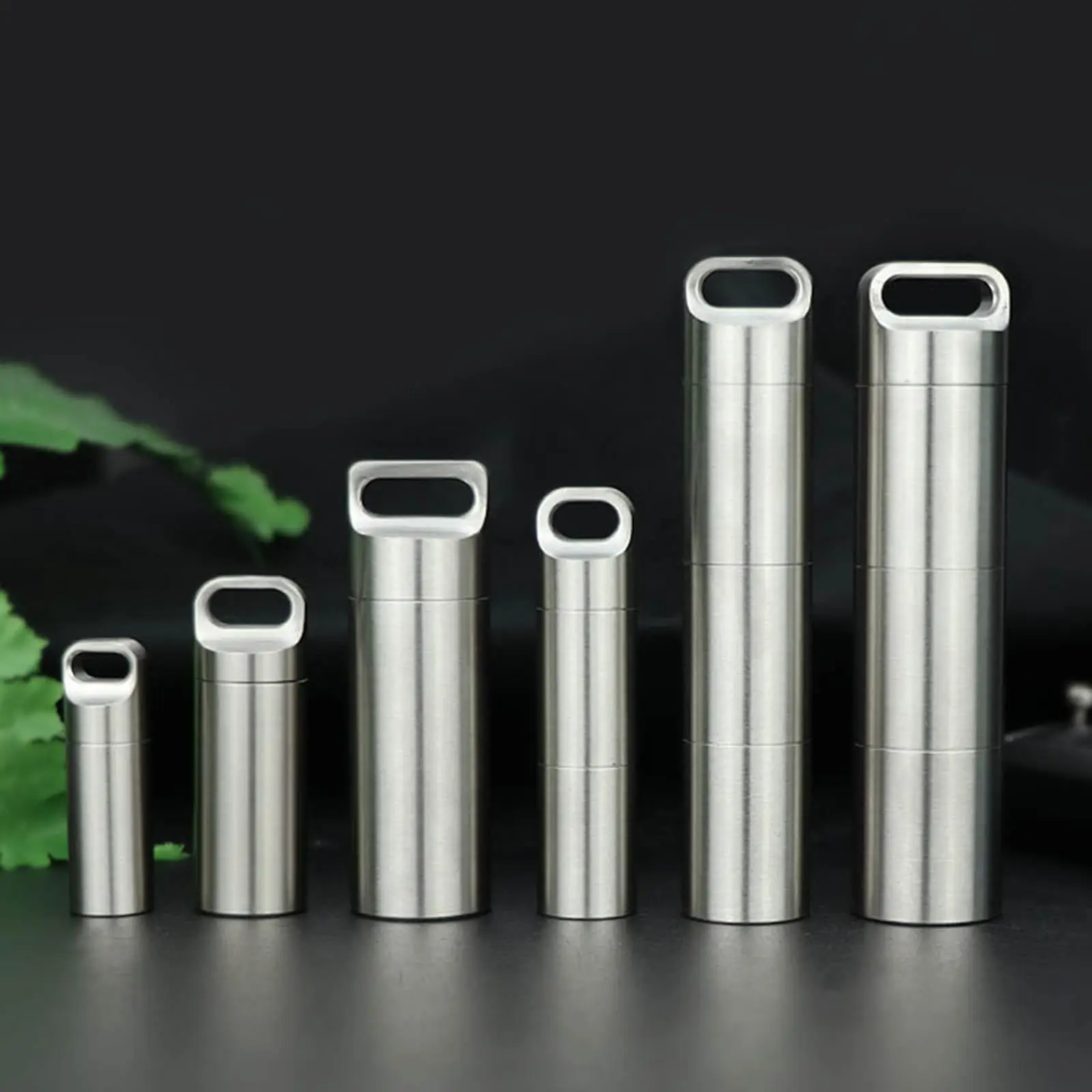 Weekly Medicine Organizer Compartments Metal Pill Dispenser Waterproof Pocket Size Holder for Camping Backpacking
