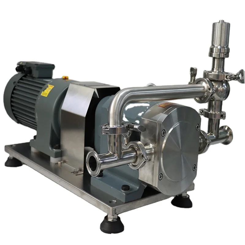

2.2KW High Flow Stainless Steel Food Grade High Viscosity Sanitary Rotary Lobe Pump With Safety System