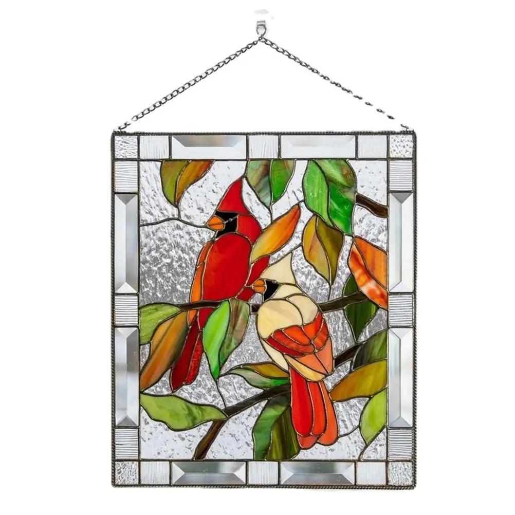 

Painted Bird Suncatcher Pendant Gift For Mother's Day Creative Bird Group Hanging Decoration For Home Door Wall Window