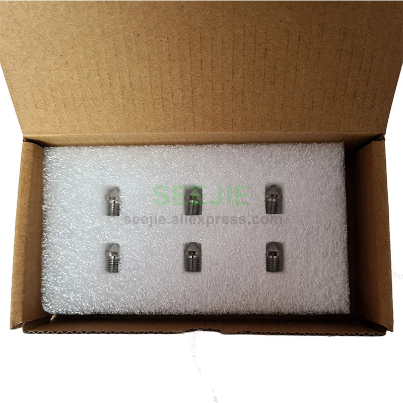 Kit Bico de Aço para Flashforge, Creator 3 Pro, Creator 4, Guider 3 (Plus), Incluir 2x0.4mm, 2x0.6mm en, 2x0.8mm