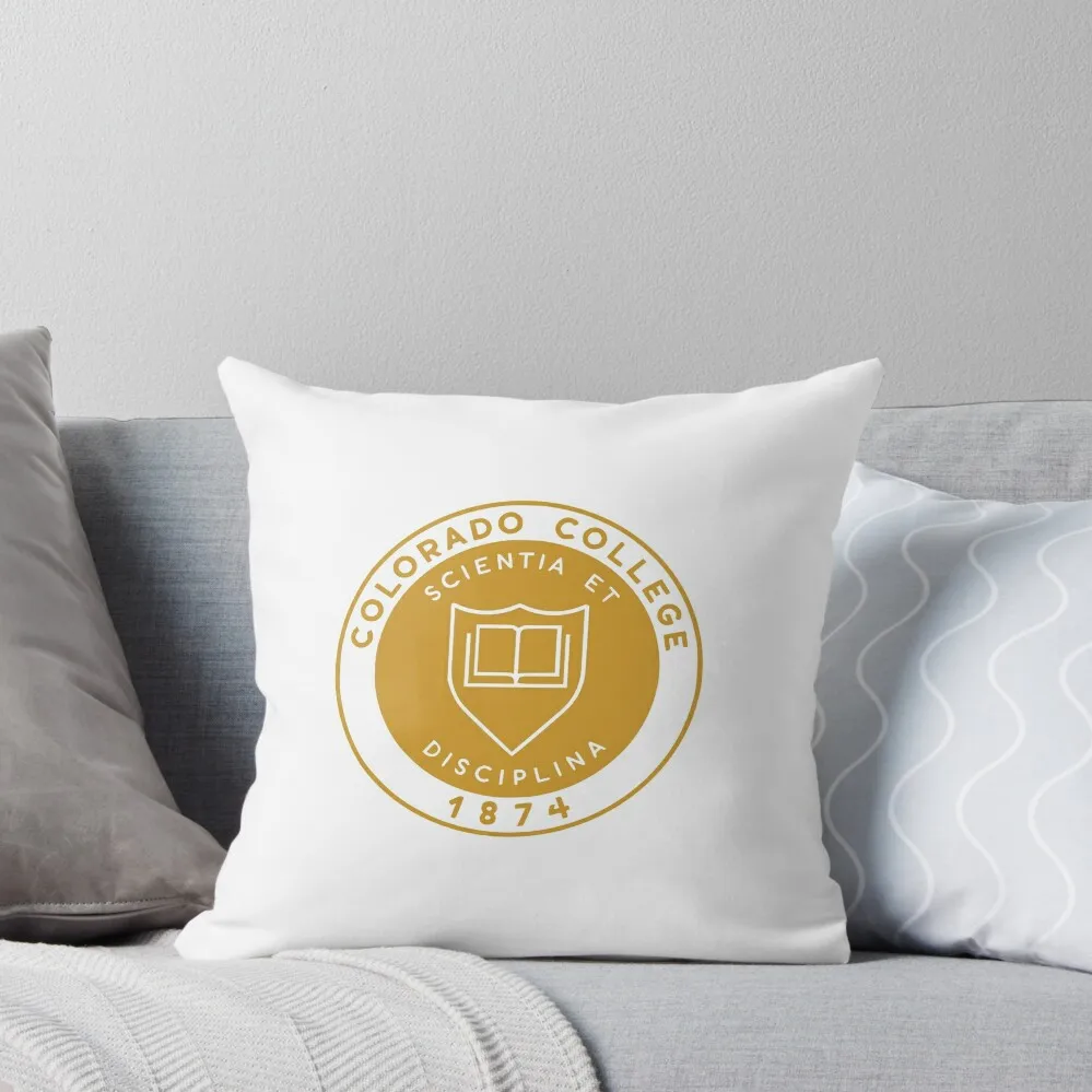 

Colorado College Seal Throw Pillow Embroidered Cushion Cover Rectangular Cushion Cover