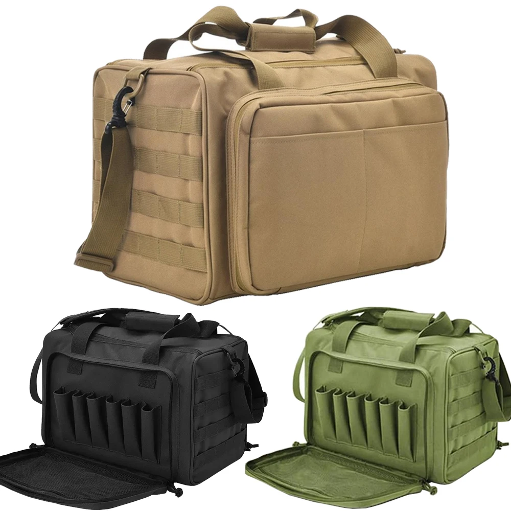 Sac de rangement pour pistolet, pochette tactique Molle de Camping, accessoire de chasse pour Sport de plein air, étui pour pistolet en Nylon, sac à bandoulière pour outils de pistolet