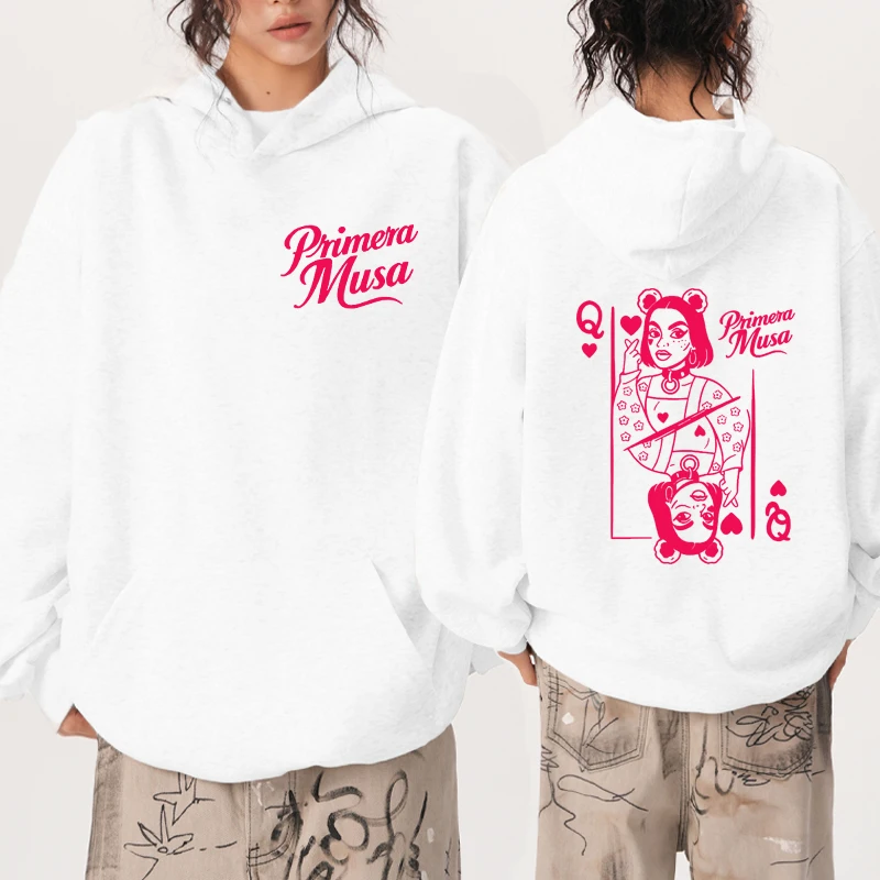 

Hot Singer Omar Courtz Primera Musa Album 2025 Graphics Hoodie Unisex fashion Y2k Sweatshirt Men women Fleece Casual pullover