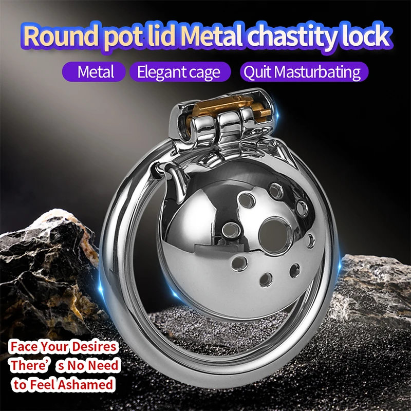 Metal Chastity Cage Male Slave Chastity Lock Stainless Steel Cock Cage Adult Sex Toy Penis Bondage Urethra Lock Male Gay BDSM  - view 2