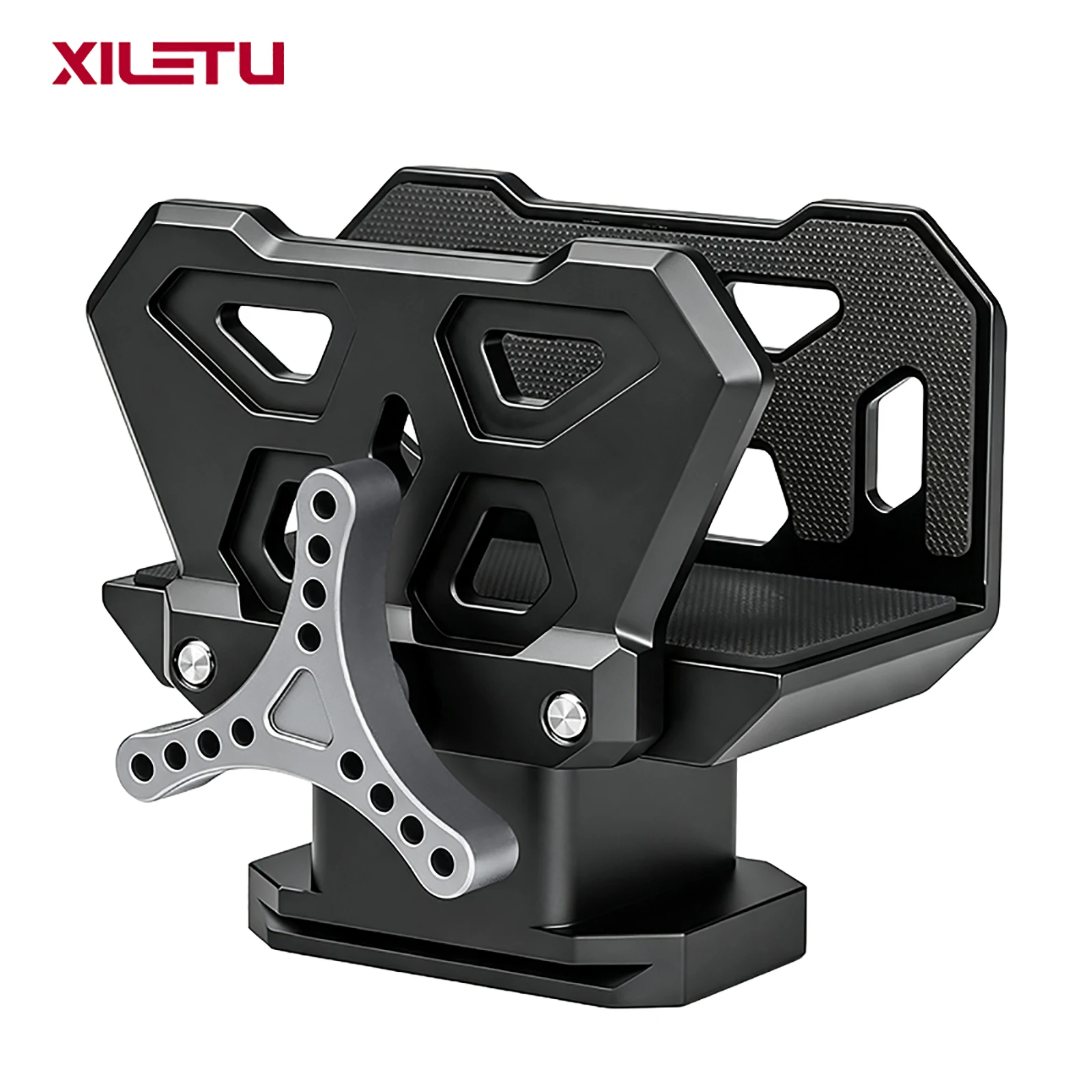 XILETU Aluminum Shooting Saddle Tripod Rest Vise Mount Tactical Clamp Outdoor Hunting Adapter With 3/8
