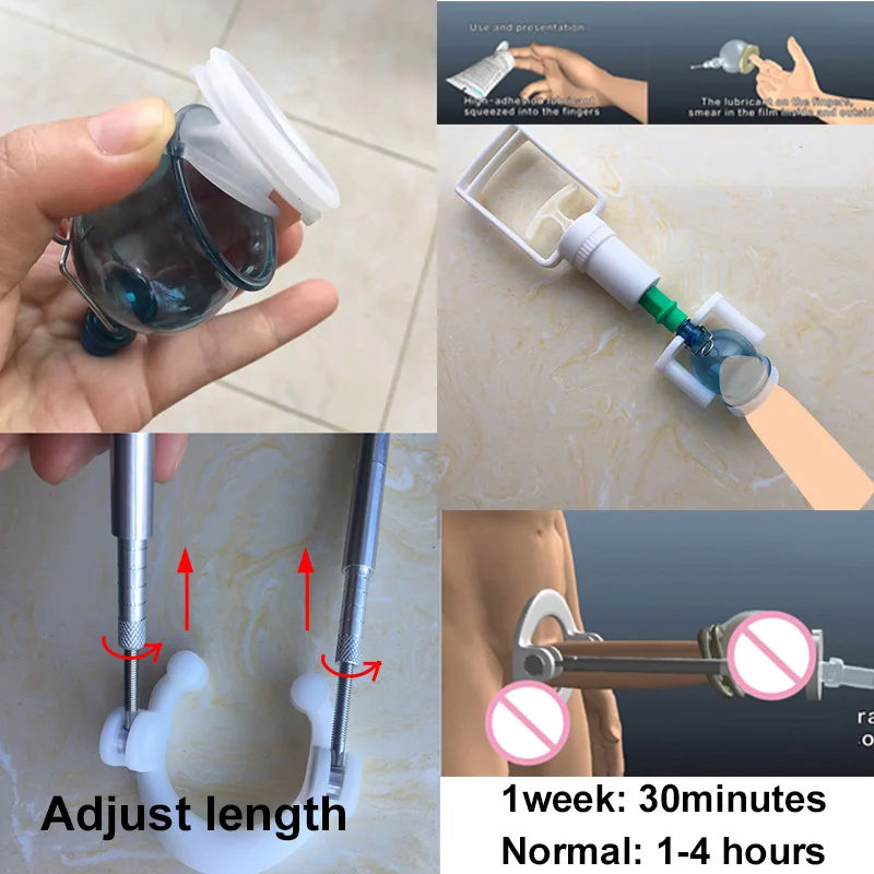 Newest Penis Enlargement System Exercise Hanger Device Cock Vacuum Pump For Pienis Stretcher Kit Man Enhancement Male Extender