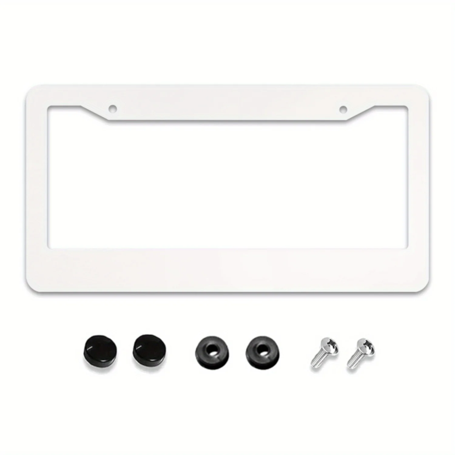 2D Flat 2 Halloween License Plate Frames Funny Dancing Skeletons And Pumpkin Bat Design Rust-Proof Aluminum Green Car