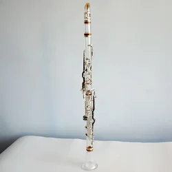 High Quality Turkish System Transparent G Clarinet Silver Plated 18 Keys Instrument