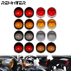 Motorcycle Turn Signal Light Visor Trim Rings Bezels Lens Cover For Harley Sportster XL Touring Softail Dyna Street Glide FLHX