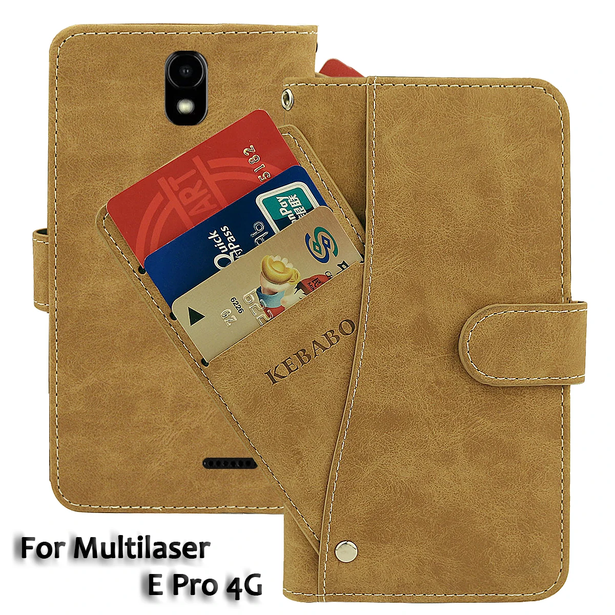 

Винтажный кожаный кошелек Multilaser E Pro 4G, чехол 5 дюймов, роскошные откидные слоты для карт, нескользящий чехол, защитные чехлы для телефонов, сумки