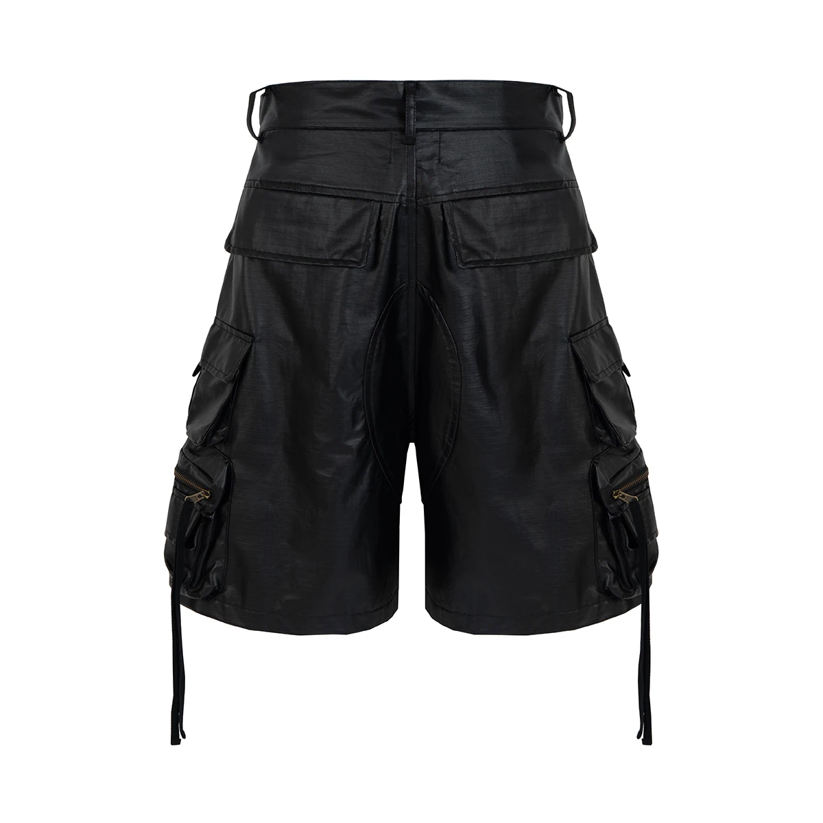 Vibe Style Multi Zipper Tactical Shorts for Men Wide Leg Summer Knee Length Pants Oversized Loose Casual Streetwear Short