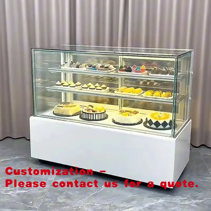 

Customize.Commercial Single-Temperature Glass Cake Display Fridge Cooler Shop Use Refrigeration Equipment Store Inno