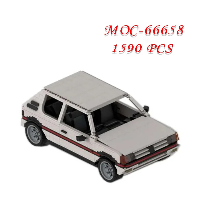 Brand New MOC-66658 Car 1590 Pieces Self-locking Building Block Model Building Puzzle Birthday Christmas Toy Gift Ornaments