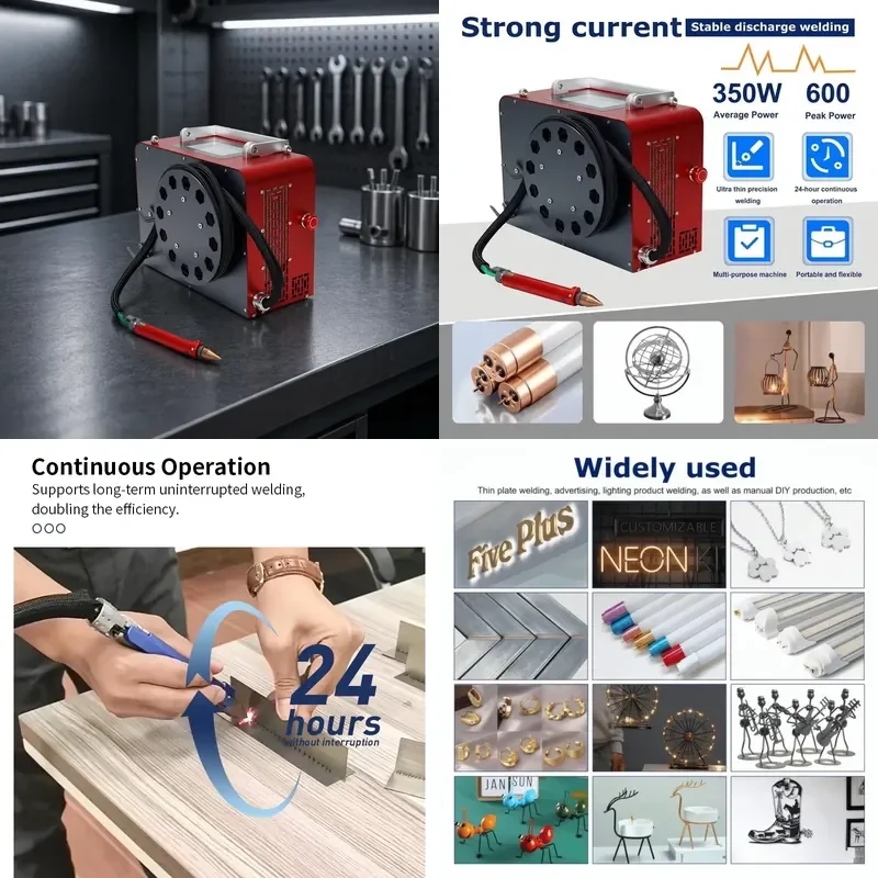 QCW Fiber Spot Welder 12Kg Ultralight Compact Air Cooled Mini Handheld Machine for Industrial Metal Sheet Precision