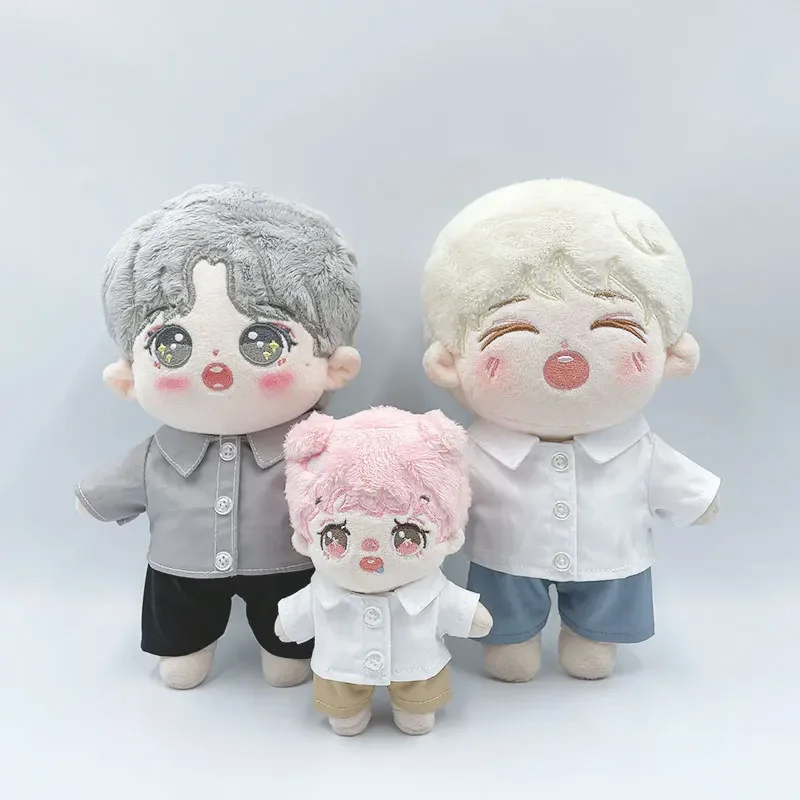20cm baby clothes solid color shirt 10cm15cm cotton doll clothes no attributes 20cm star doll clothes doll accessories