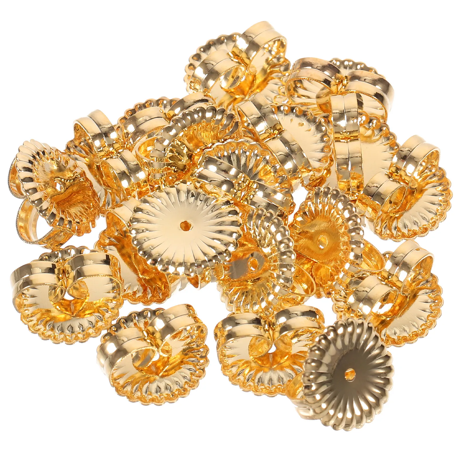 20Pcs Copper Hypoallergenic Earring Backings Locking Stoppers Durable Replacement for Heavy Earrings Jewelry Accessories