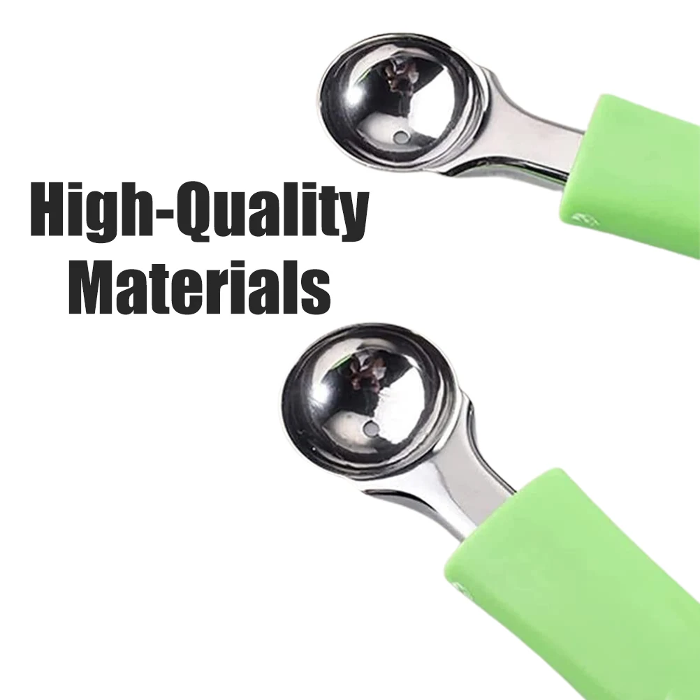 Melon Baller Scoop Fork Cutter Multifunctional Stainless Steel Fruit Scooper Watermelon Baller Scoop Carving Cutter