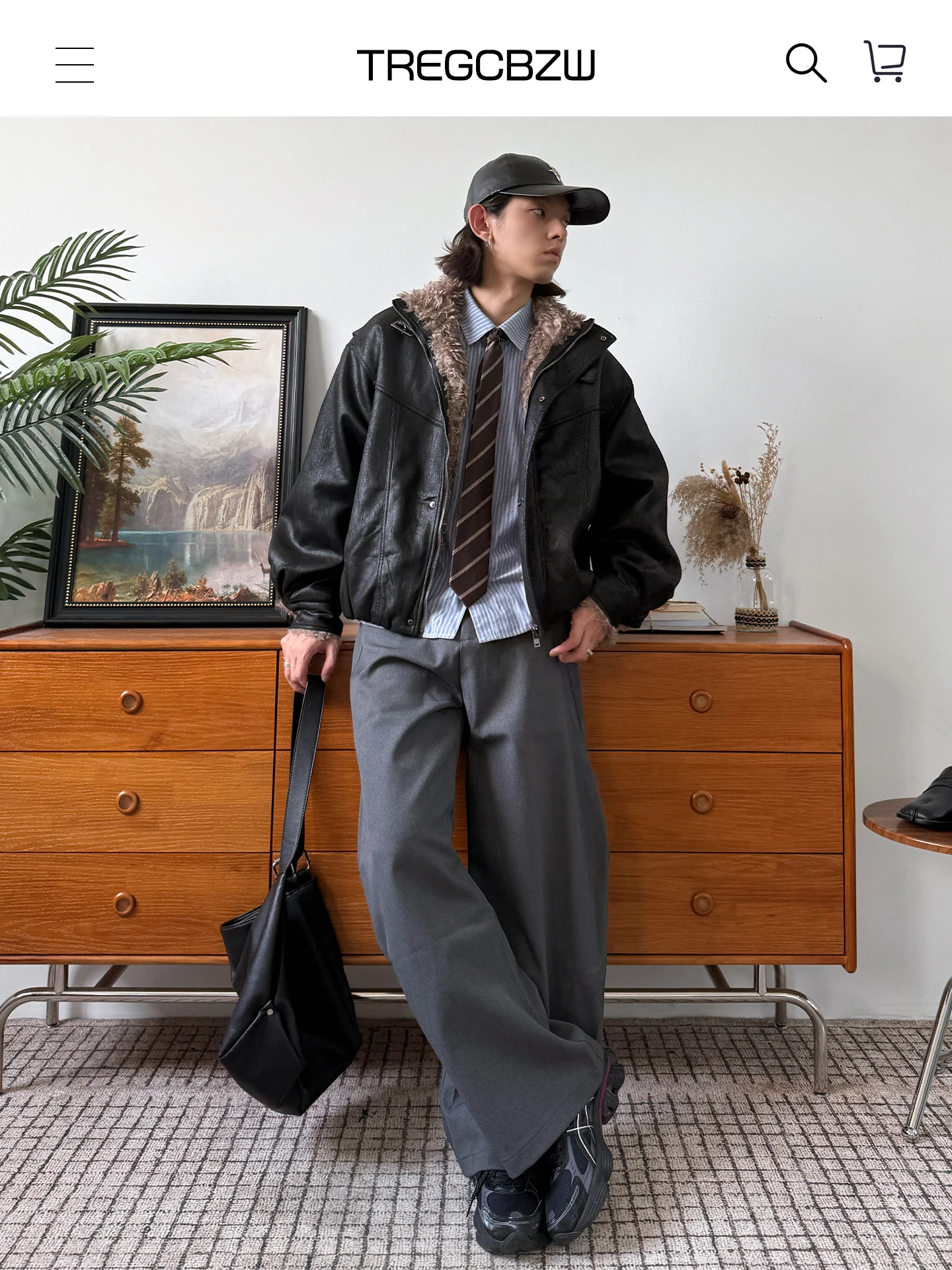 CBZW hiver Thiened Plu PU cuir ort coton Jaet pour hommes Vintage Sli chaleur jeunesse Faion coupe ample fermeture à glissière