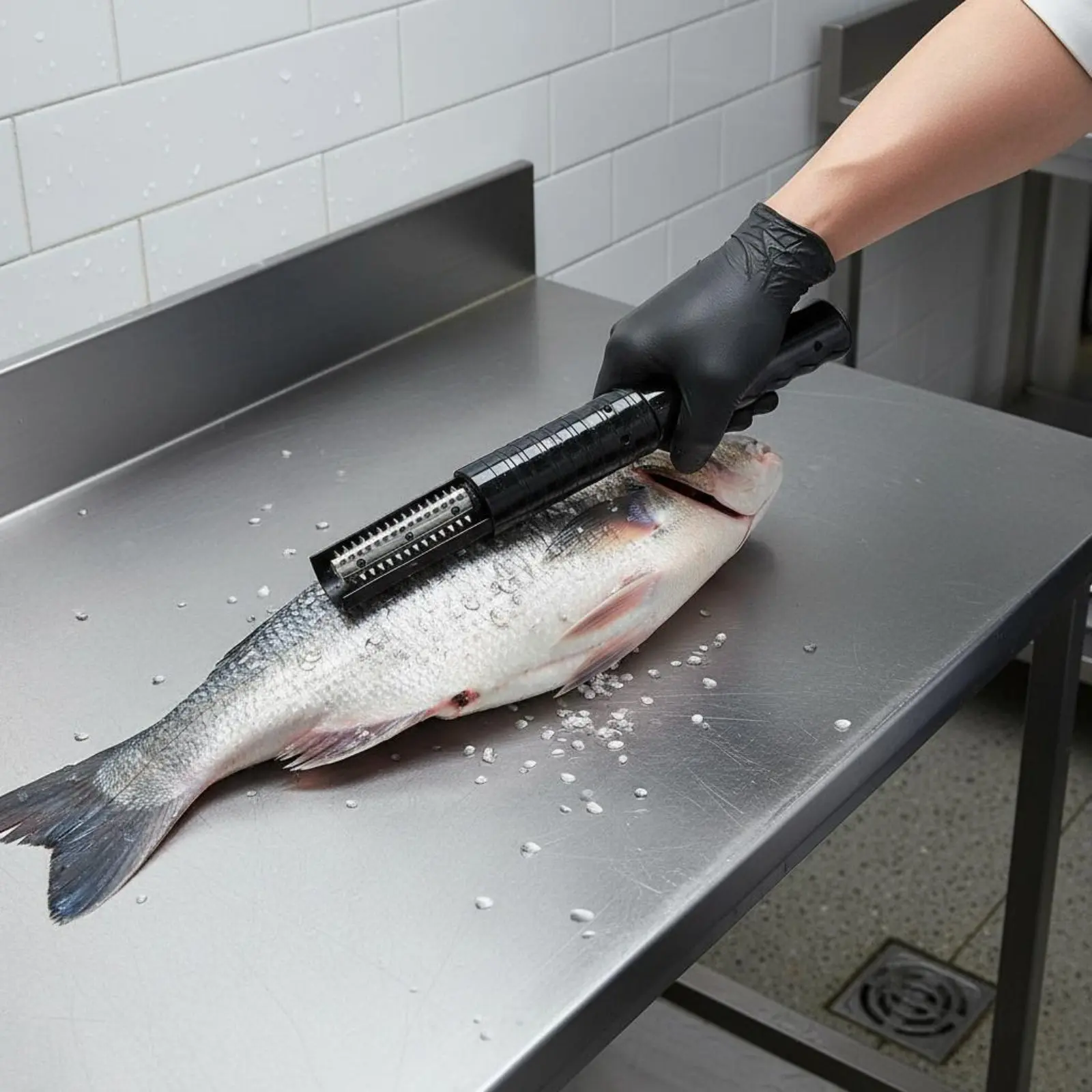

Battery-Powered Seafood Cleaning Tool Waterproof Electric Seafood Scaler High-Speed Engine Powerful for Chefs
