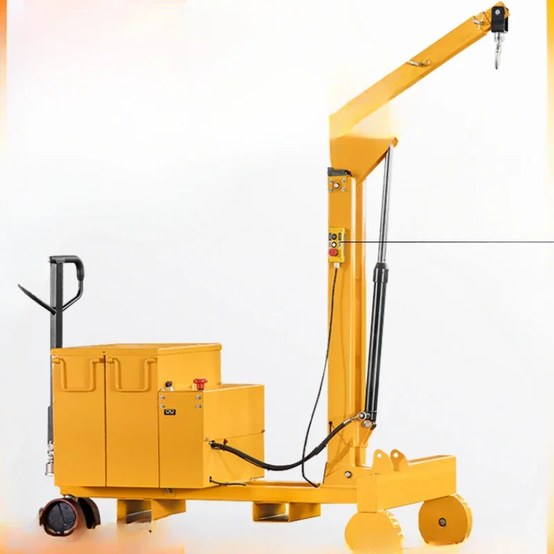 Semi-automatic counterweight single arm crane counterweight electric hydraulic lift crane mobile crane