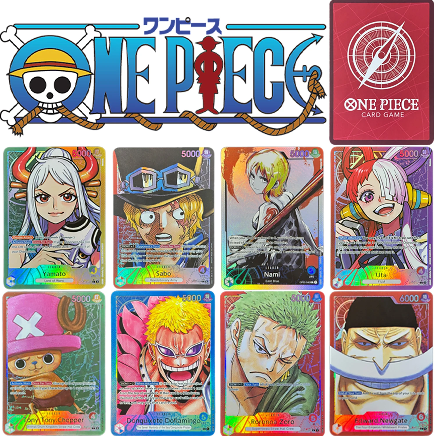 

Коллекционная карточная игра OPCG Leader, аниме One Piece Nami/Sanji/Portgas.D.Ace/ lssho/Smoker/Monkey.D.Garp/Yamato/Proxy Collection Cards