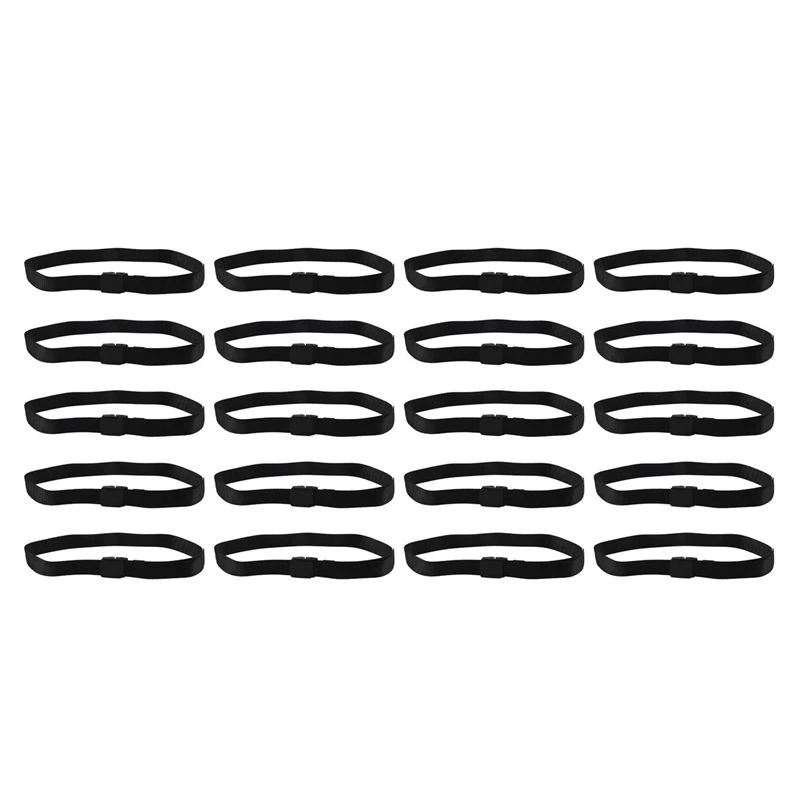 20X Wild Men's Canvas Belt Metal Free Plastic Automatic Buckle Eco-Friendly
