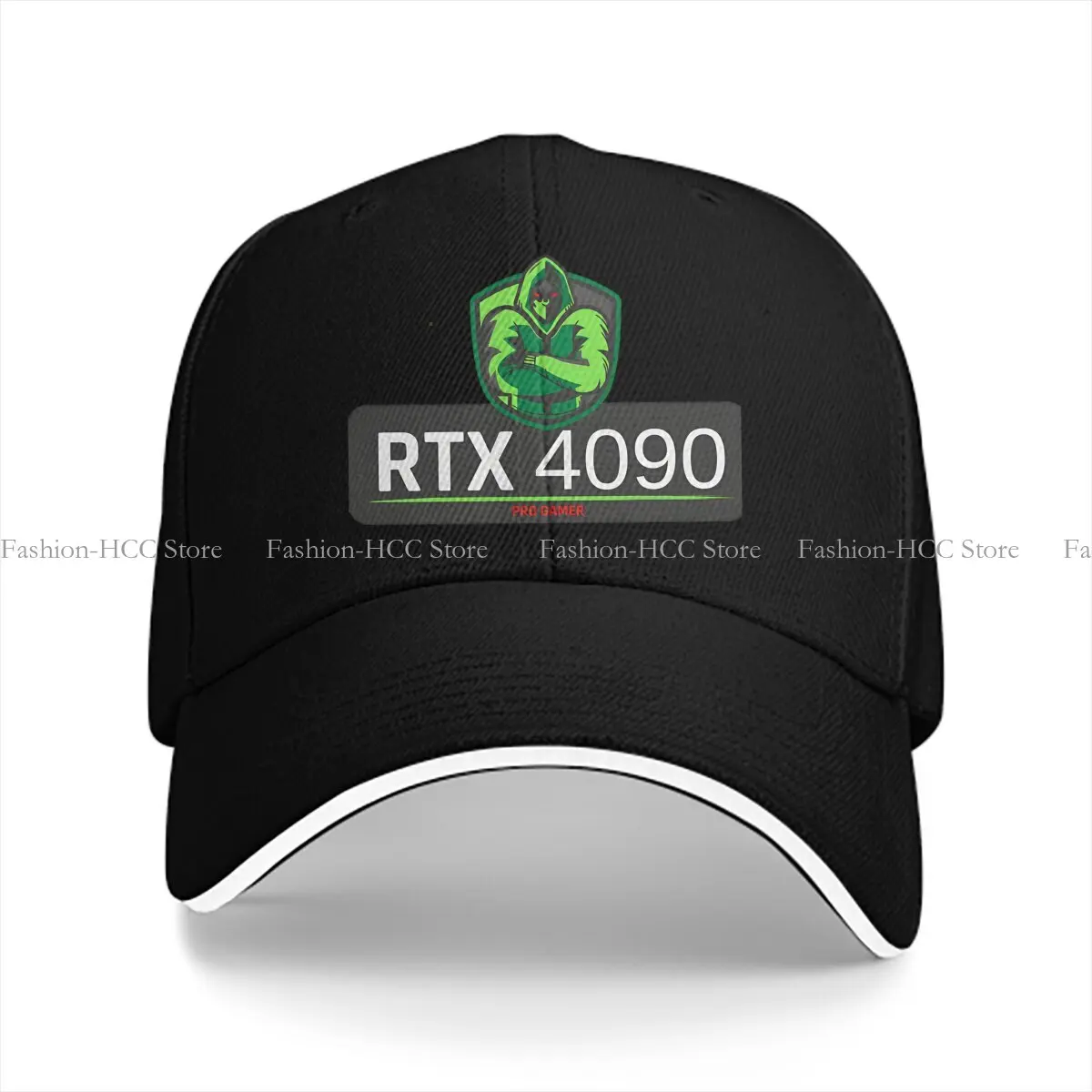 Washed Men's Baseball Cap RTX 4090 Pro Gamer Trucker Snapback Caps Dad Hat Nvidia