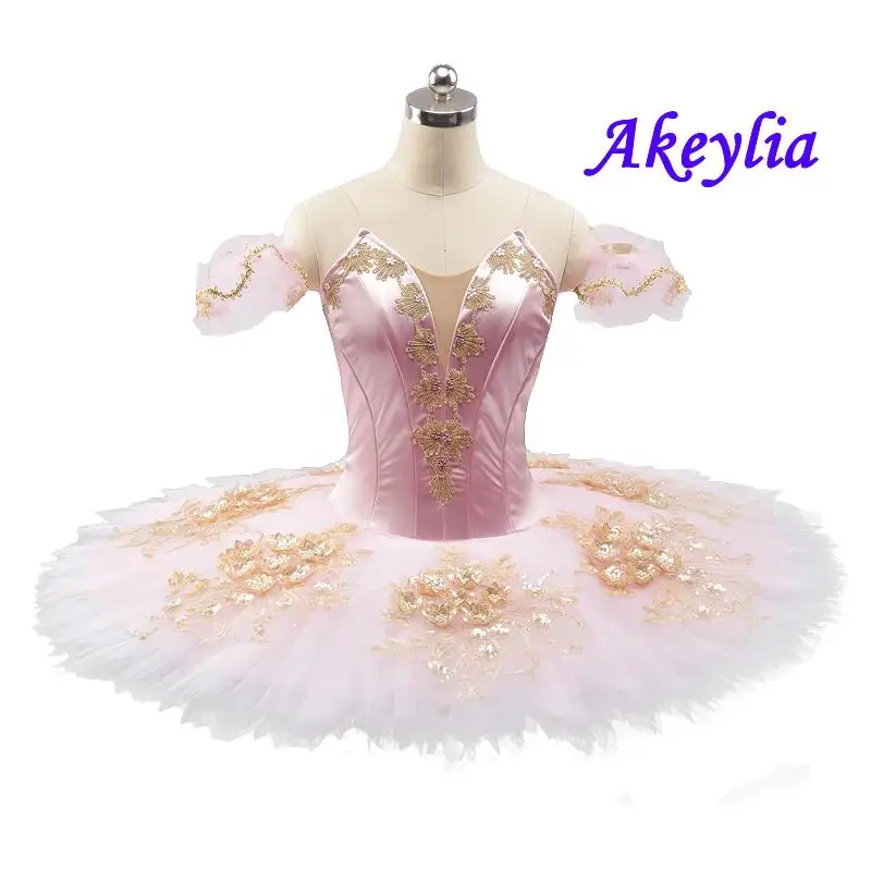 Sleeping Beauty variation Professional Ballet Tutu pink the Nutcracker Classical pancake Ballet Costume Platter Tutu dress 0258