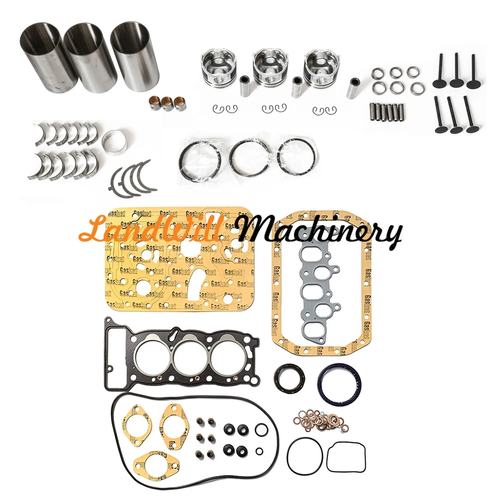 3KC1 Engine Overhaul Rebuild Kit Fits For Hitachi Excavator EX12 EX15 EX20 EX30