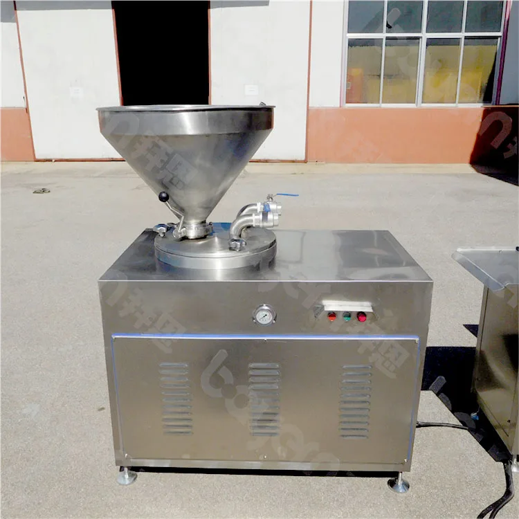 Single Double Tube Sausage Enema Machine Hot Dog Sausage Filler Maker Machine Pork Chicken Vacuum Sausage Stuffer