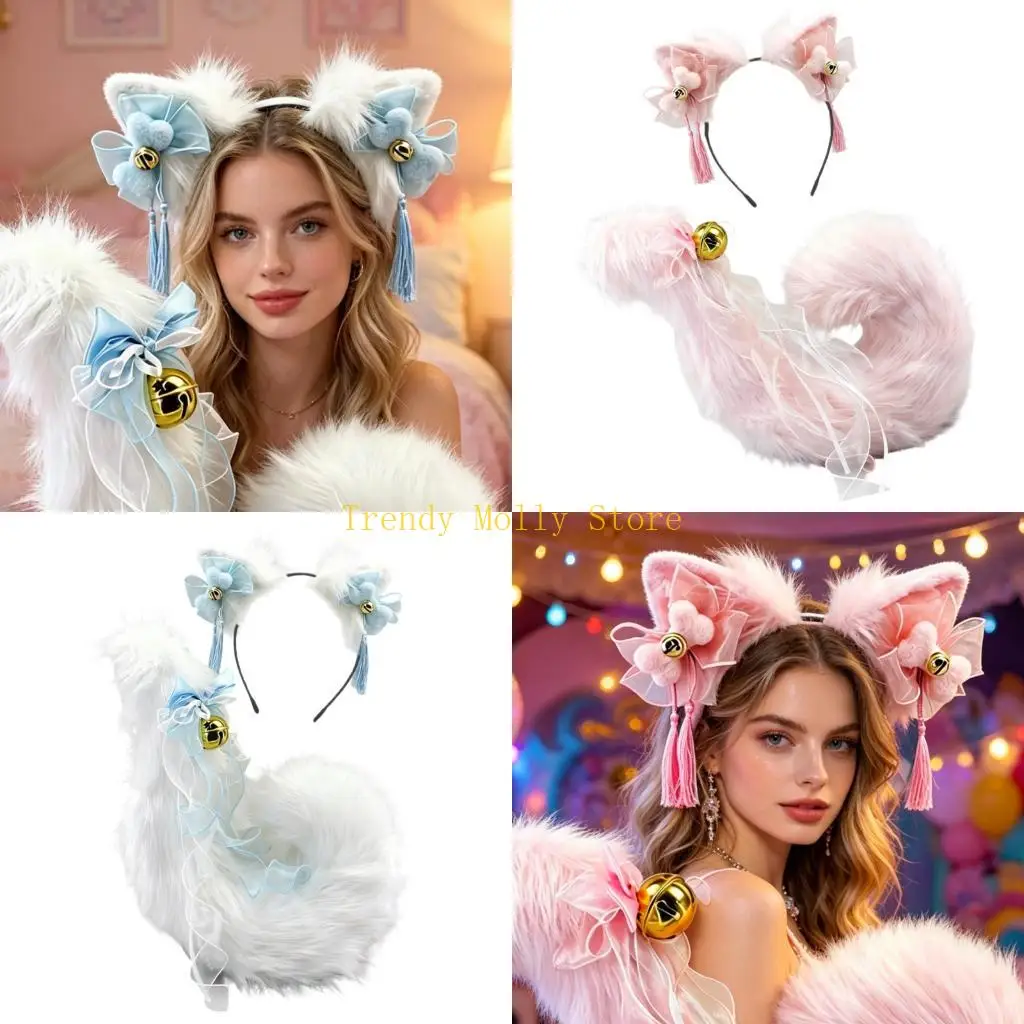 n5kb-–-ensemble-loup-chat-avec-bandeau-d'oreille-jouet-fantaisie-fete-d'halloween-noel