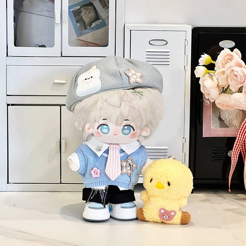 

New 20cm Love and Deep Space Doll Clothing Xavier Zayne Rafayel Sylus Caleb Doll Clothing Hat Set
