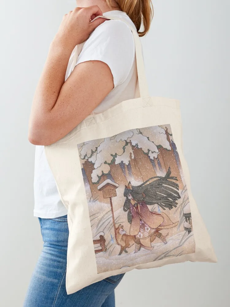 A Blustery Winter Journey Tote Bag tote bag Women's shopper bag women