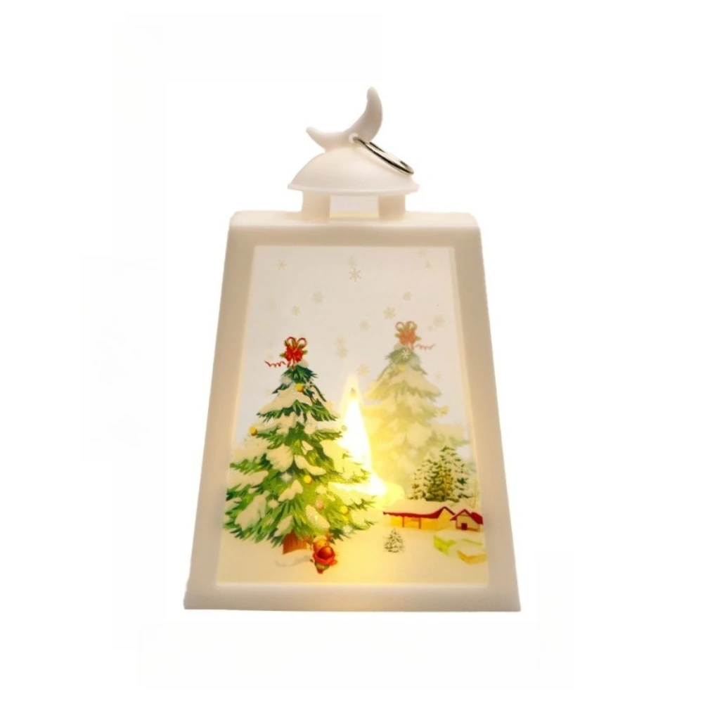 

Plastic Resin Christmas Decoration Crescent-shaped Lanterns for Staircase Small Night Lights Retro Lamps Atmosphere Enhancing