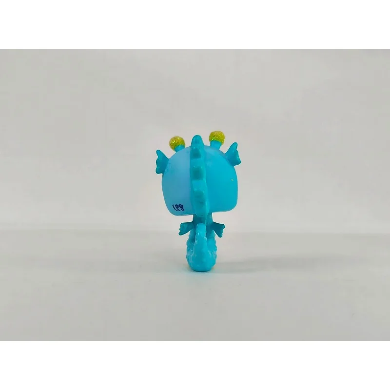 Figurine LPS paillettes hippocampe bleu vert # 2214 Mini jouet pour animalerie