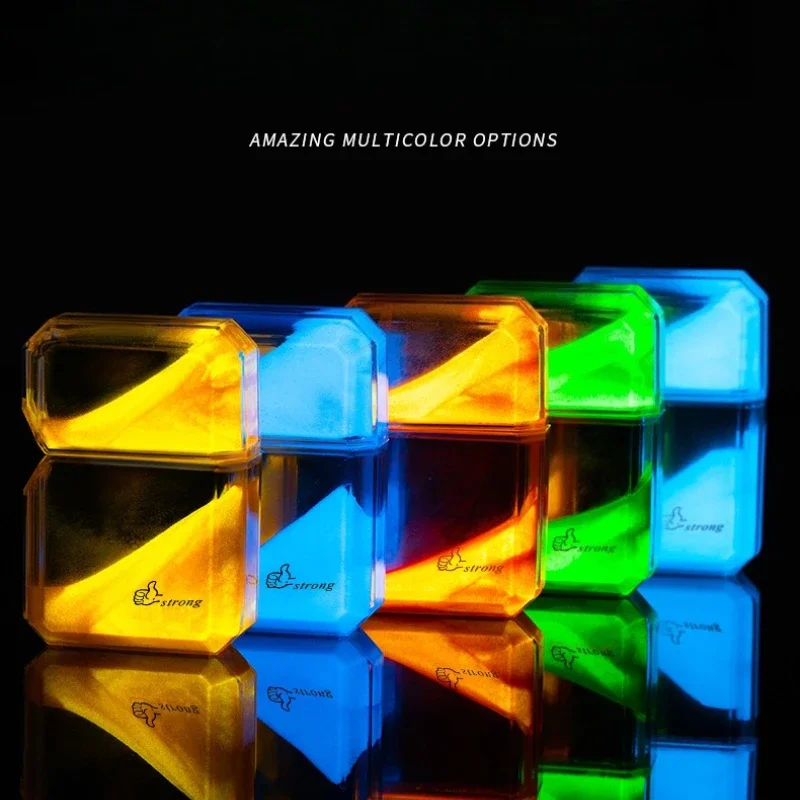 

Glow-in-the-Dark Quicksand Lighter Windproof Waterproof Igniter with Night Light Effect Creative Portable Daily Use Lighter