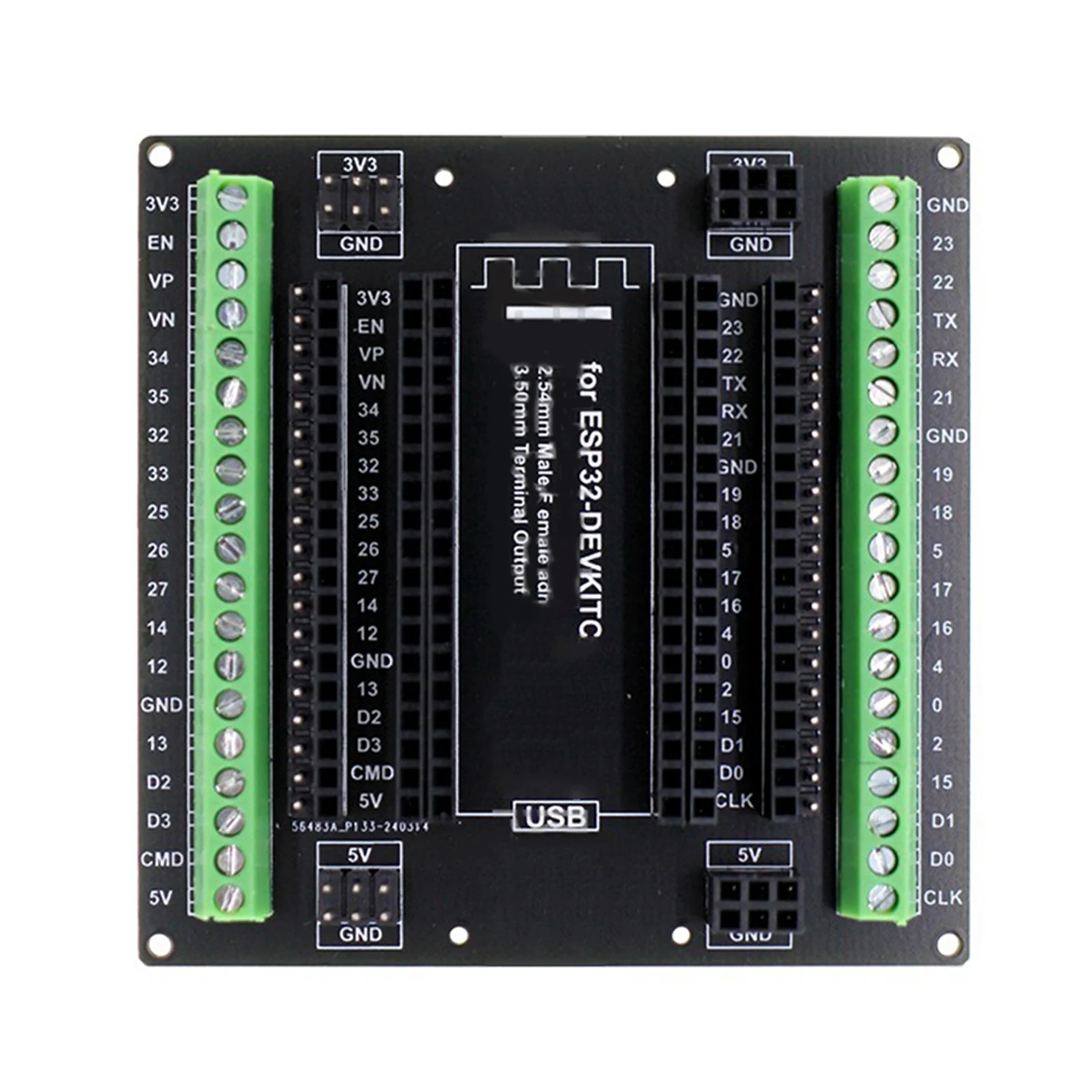 

For ESP32 Super Breakout Board Terminal Expansion Board 3 Types Outputs Allows You To Plug In 0.9 "or 1.0" Modules Tools