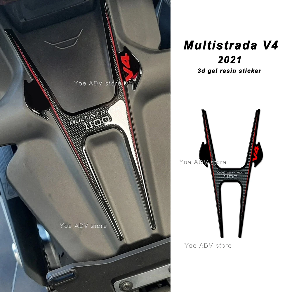 3D Resin Sticker Kit For MULTISTRADA V4 2021 Motorcycle Accessories Tail Tank Pad Waterproof Protective kit Sticker