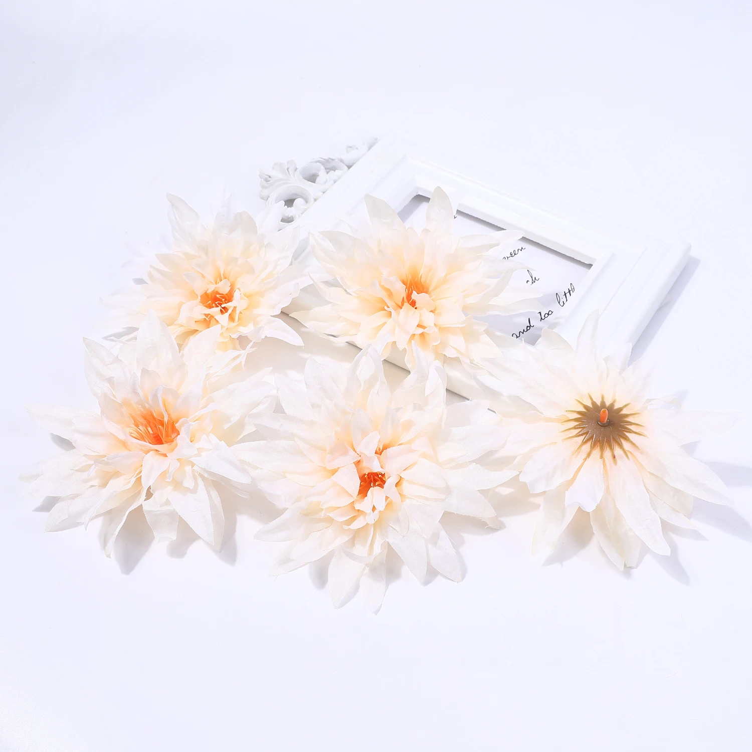 5/10 Stück künstliche Blumenköpfe, 11 cm, künstliche Blumen für Heimdekoration, Partyzubehör, Hochzeit, Hochzeit, Dekoration, DIY-Geschenke, Zubehör – Detail 12