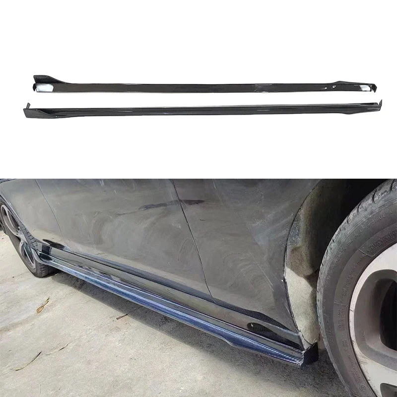 W213 E Class High Quality Carbon Fiber Side Skirts Side Bumper Lip for   E Class W213 2016-2024