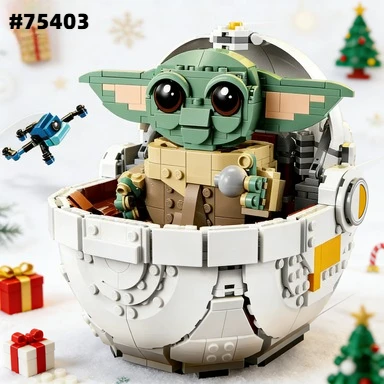 the-child-hover-pram-cartoon-series-model-building-blocks-kit-assembly-bricks-toys-for-children-boys-collection-display-gifts