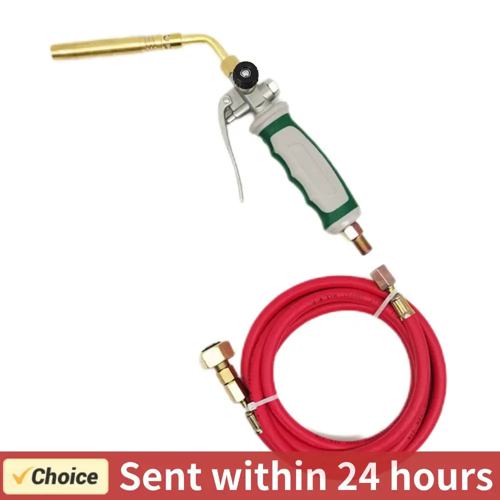 

Germany Style MAPP Soldering Torches Double Switch Portable Liquefied Gas Burner Spiral Flame with 1.6m Rubber Hose for Barbecue