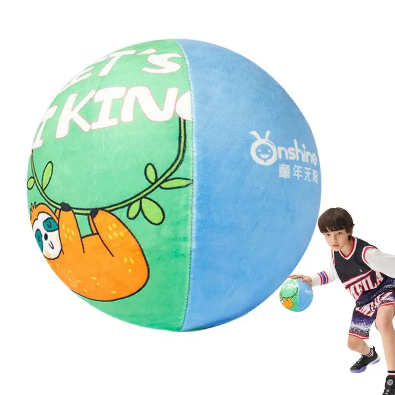 

Quiet Basketball Dribbling Indoor Kid Silent Bouncing Basketball Dribbling Indoor Cartoon Pattern Basketball Friendly To